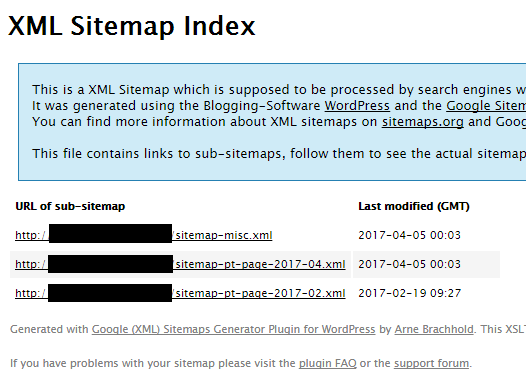 Googleサイトマップの作成方法