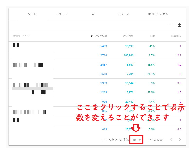 サーチコンソールを使って自ブログの検索クエリを表示させる方法